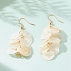 Natural Capiz Shell Cluster Earrings X-EJEW-JE04472-2