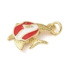Brass Enamel Pendants KK-C110-22A-02G-2