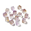 Transparent Glass Beads GLAA-D025-02I-1