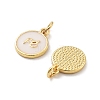 Rack Plating Brass Enamel Charms KK-C063-15G-2