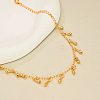 Elegant Brass Teardrop Tassel Anklets for Women RZ6656-4