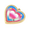 304 Stainless Steel Enamel Pendants STAS-Z186-12G-01-2