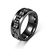 304 Stainless Steel Gear Rotatable Finger Rings FS-WGAD37A-26-1