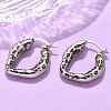 Brass Hoop Earrings EJEW-Q015-12A-P-4