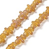 Full Rainbow Plated Forsted Electroplate Glass Beads GLAA-P005-FR06-1