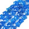 Dyed Natural Malaysia Jade Star Beads Strands G-Z080-A01-01-2