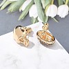 Brass Micro Pave Cubic Zirconia Stud Earrings EJEW-Z080-03G-04-2