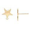 Brass Stud Earring Findings KK-S345-201-3