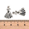 Tibetan Style Dress Alloy Pendants PALLOY-P079-01-2