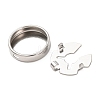 304 Stainless Steel Cufflinks STAS-F362-01P-2