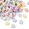 UV Plating Opaque Acrylic Beads OACR-H053-02-1
