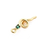 Brass Micro Pave Cubic Zirconia Pendants KK-M321-01E-G03-2