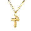 304 Stainless Steel Clear Cubic Zirconia Heart & Letter Pendant Curb Chain Necklaces for Women NJEW-FS00012-27T-1