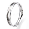 201 Stainless Steel Grooved Finger Ring for Men Women STAS-WH0039-08D-P-2