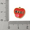 304 Stainless Steel Enamel Charms STAS-P388-19F-G-3