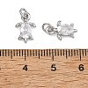 SHEGRACE Brass Clear Cubic Zirconia Charms XGRQ2O138-417P-3