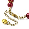 Glass Imitation Pearl Beaded Bracelets for Women BJEW-JB10034-04-4