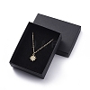 Brass Micro Pave Cubic Zirconia Pendant Necklace NJEW-JN02671-01-7