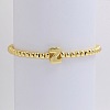 Brass Beaded Stretch Bracelets for Women FS-WG560D0-26-1