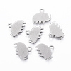 Tarnish Resistant 304 Stainless Steel Charms STAS-H422-08P-1