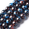 Spray Painted Non-magnetic Synthetic Hematite Beads Strands G-N337-06E-1