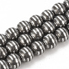 Electroplate Non-magnetic Synthetic Hematite Beads Strands G-T065-8mm-01E-1
