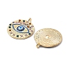 Alloy Rhinestone Pendants FIND-B051-07G-2
