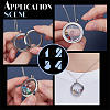 DIY Locket Pendant Necklaces Jewelry Kits DIY-PH0029-92P-01-3