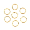 Brass Closed Jump Rings KK-D257-01G-08-1
