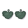 Spray Painted Alloy Pendants LS-PALLOY-T077-118B-RS-1