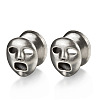Halloween Ghost Face Brass and Alloy Ear Tunnels FS-WGACCDC-02-1