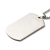 201 Stainless Steel Rectangle with Constellations Pendant Necklace for Women NJEW-G015-01A-2