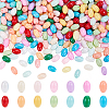 600Pcs 4 Bags Baking Paint Glass Beads GLAA-SC0003-22-1