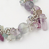 Gemstone Bracelets X-BJEW-JB02642-2