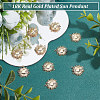 10Pcs Brass Solar Eclipse Pendants KK-BC0013-13-4