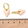 Brass Enamel Dangle Hoop Earrings for Women KK-CBA760A-06G-6