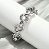304 Stainless Steel Rolo Chain Bracelets for Women BJEW-S176-01P-A-2