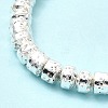 Electroplated Natural Lava Rock Beads Strands G-G984-14S-4