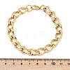 304 Stainless Steel Cuban Link Chain Bracelets for Women Men BJEW-F488-31G-5