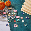 Craftdady 44Pcs 11 Style Rack Plating Alloy Enamel Pendants FIND-CD0001-37-16