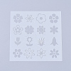 Plastic Reusable Drawing Painting Stencils Templates X-DIY-L026-106C-1