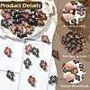 40Pcs 2 Colors Natural Wood Beads WOOD-CJ0002-61-3