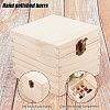 9 Sections Wooden Box Storage WOOD-WH0103-41-4