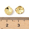 Brass Lotus Leaf Charms X-KK-V015-19G-3