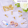 20Pcs Rack Plating Brass Pinch Bails KK-HY0004-21G-3