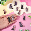 12Pcs 4 Styles Printed Acrylic Pendants OACR-TA0004-14A-6