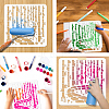 PET Hollow Out Drawing Painting Stencils DIY-WH0405-0054-4