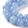 Dyed Natural Malaysia Jade Beads Strands X-G-G021-02C-07-3