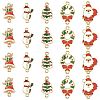 30Pcs 5 Styles Christmas Alloy Enamel Links FIND-FS0004-93-1