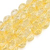 Crackle Transparent Glass Beads Strands GLAA-N068-06A-06-1